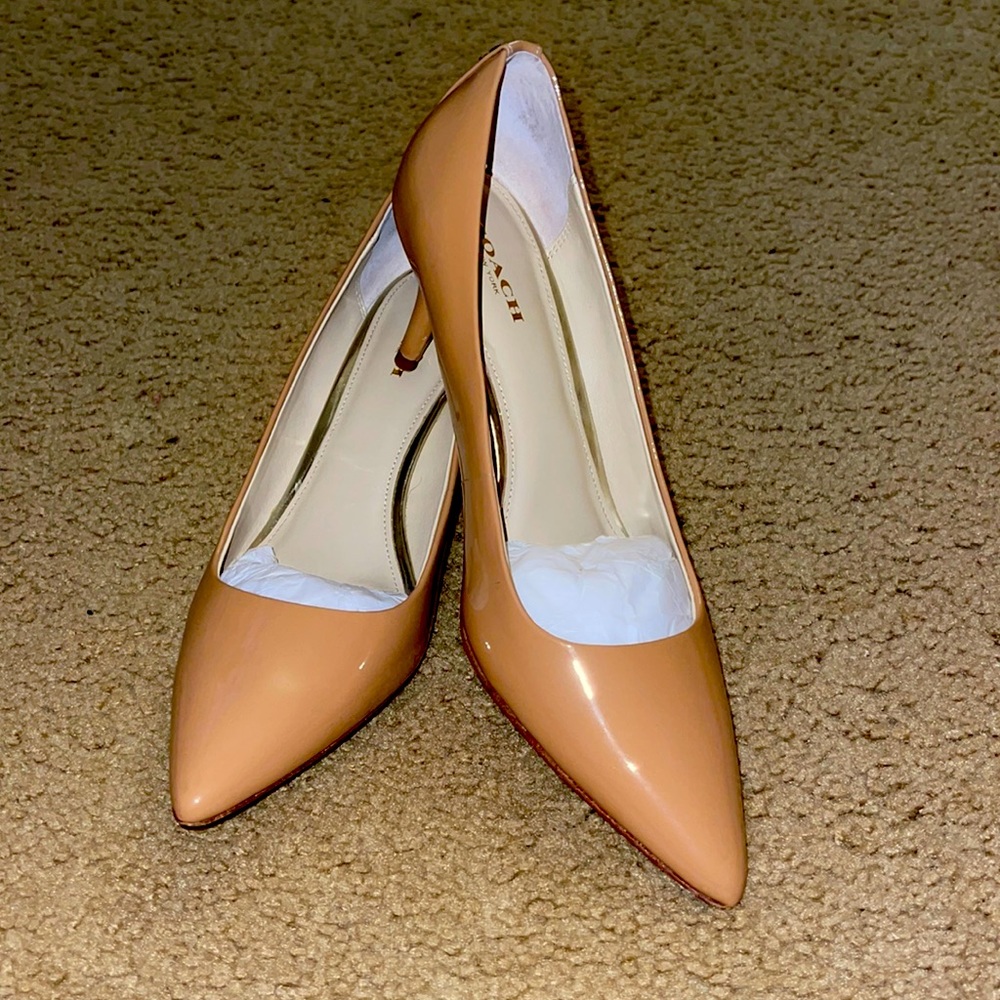 Coach grand patent leather heel